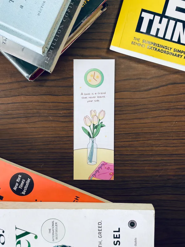 Multicolor_Acrylic_A_Book_Is_A_Friend_Bookmark_Motivation_Poster_For_Home_Decor